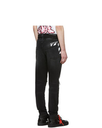 Off-White Black Slim Low Crotch Jeans