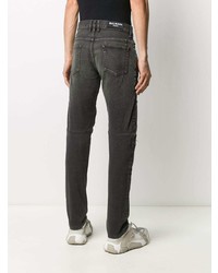 Balmain Distressed Biker Slim Fit Jeans