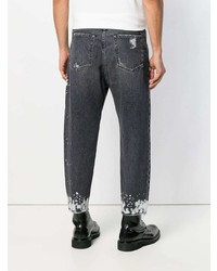 Diesel Black Gold Distressed Fitted Jeans