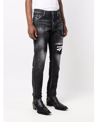 DSQUARED2 Distressed Logo Patch Jeans