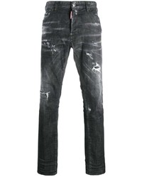 DSQUARED2 Distressed Low Rise Slim Fit Jeans