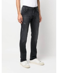 Jacob Cohen Distressed Slim Cut Jeans