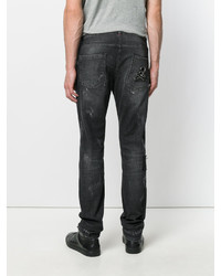 Philipp Plein Distressed Slim Fit Jeans