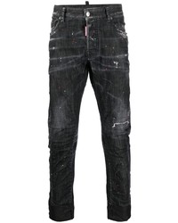 DSQUARED2 Distressed Straight Leg Jeans