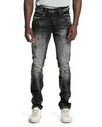 PRPS Exalted Stretch Tapered Skinny Jeans In Black At Nordstrom