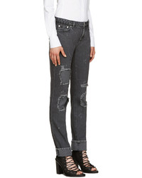 Givenchy Grey Distressed Jeans