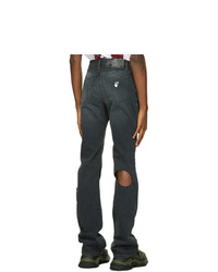 Off-White Grey Slim Stacked Joseph Jeans