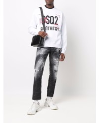 DSQUARED2 Mid Rise Distressed Jeans
