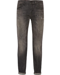 R 13 R13 Relaxed Distressed Low Rise Skinny Jeans