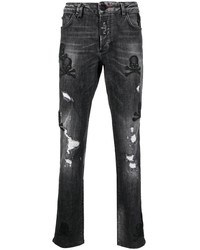 Philipp Plein Skull Super Straight Cut Jeans