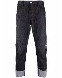 DSQUARED2 Straight Leg Rolled Cuff Jeans