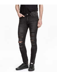 h and m ripped skinny jeans
