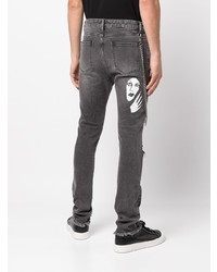 Haculla Witch Print Distressed Jeans
