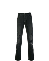 Philipp Plein Zip Detailed Skinny Jeans