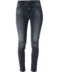 Charcoal Ripped Skinny Jeans