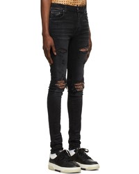Amiri Black Mx1 Bandana Jeans
