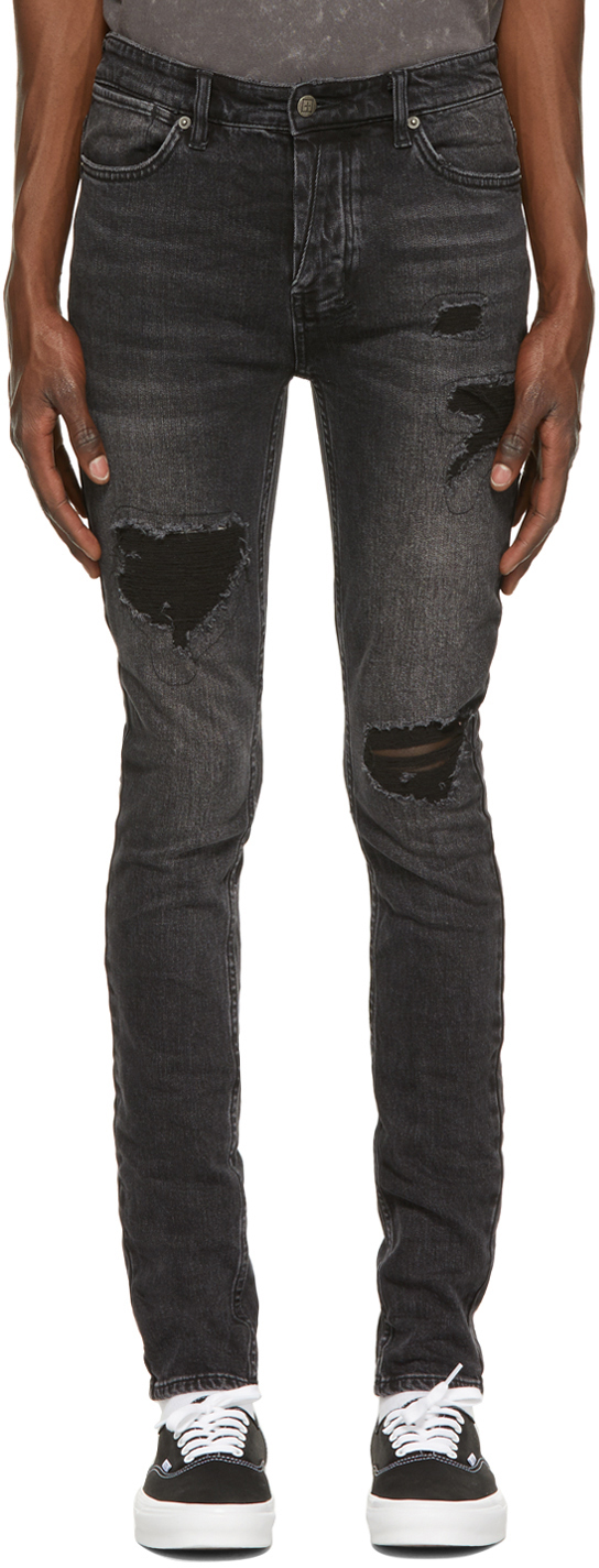 Ksubi Black Ripped Van Winkle Jeans, $275 | SSENSE | Lookastic