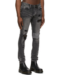 Ksubi Black Van Winkle Angst Plateis Jeans