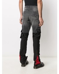 Greg Lauren X Paul & Shark Contrast Mid Rise Slim Fit Jeans