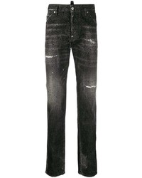 DSQUARED2 Crystal Embellished Slim Fit Jeans