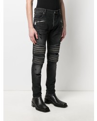 Balmain Distressed Biker Jeans