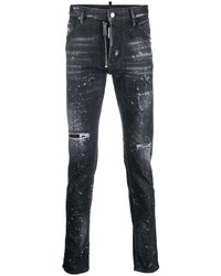 DSQUARED2 Distressed Drawstring Skinny Jeans