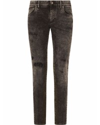 Dolce & Gabbana Distressed Effect Slim Cut Jeans