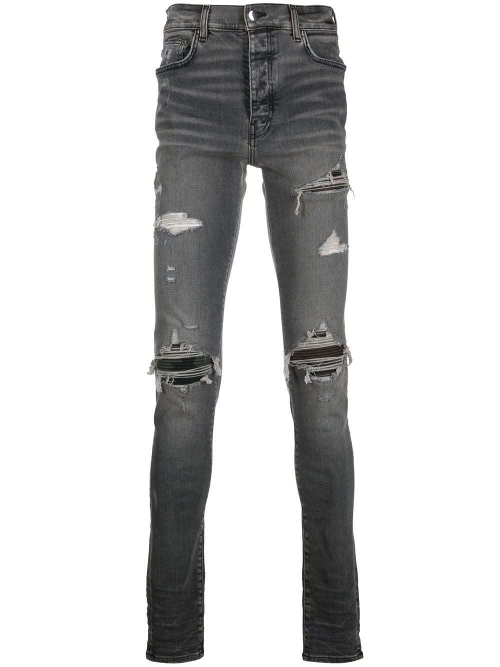 Amiri Distressed Slim Fit Jeans, $978 | farfetch.com | Lookastic