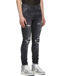 Amiri Grey Mx1 Leather Jeans
