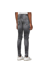 Amiri Grey Paint Splatter Jeans