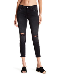 7 For All Mankind Gwenevere Frayed Hem Ankle Jeans
