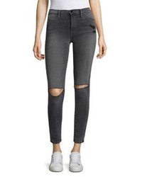 Frame Le High Distressed Skinny Jeans