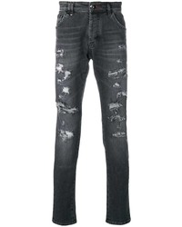 Philipp Plein Logo Print Jeans