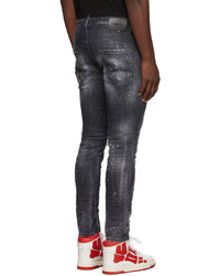 DSQUARED2 Powder Wash Zip Skater Jeans