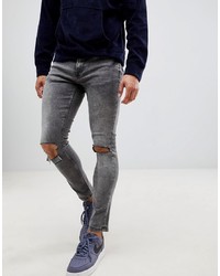 ONLY & SONS Ripped Acid Wash Jeans