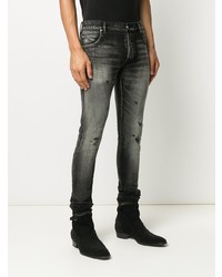 Balmain Ripped Detail Skinny Jeans