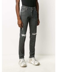 Dolce & Gabbana Ripped Detail Straight Jeans