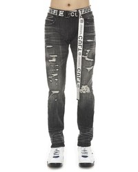 Cult of Individuality Rocker Distressed Slim Fit Stretch Jeans In Razor At Nordstrom