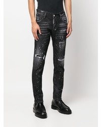 DSQUARED2 Skater Rhinestone Embellished Skinny Jeans