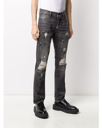 Unravel Project Splatter Effect Slim Jeans
