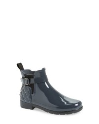 Hunter Original Refined Quilted Gloss Chelsea Boot