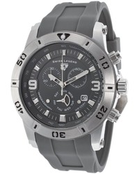 Swiss Legend Everest Chronograph Stainless Steel Case Grey Dial And Silicone Strap