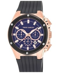 Vince Camuto Multifunction Silicone Strap Watch 47mm