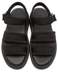 Dr. Martens Black Effra Tech 2 Strap Sandals