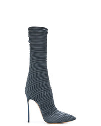 Casadei Pointed Pleated Boots