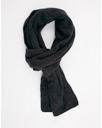 Asos Scarf In Soft Touch Yarn Charcoal
