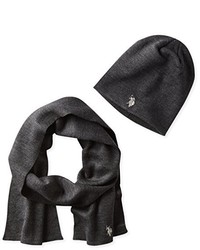 U.S. Polo Assn. Solid Beanie And Scarf Set