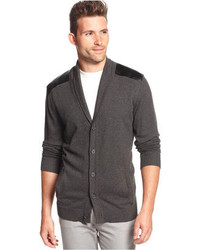 INC International Concepts Lux Blend Cashmere Star Shawl Cardigan Sweater