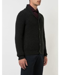 Isaia Ribbed Knit Button Cardigan