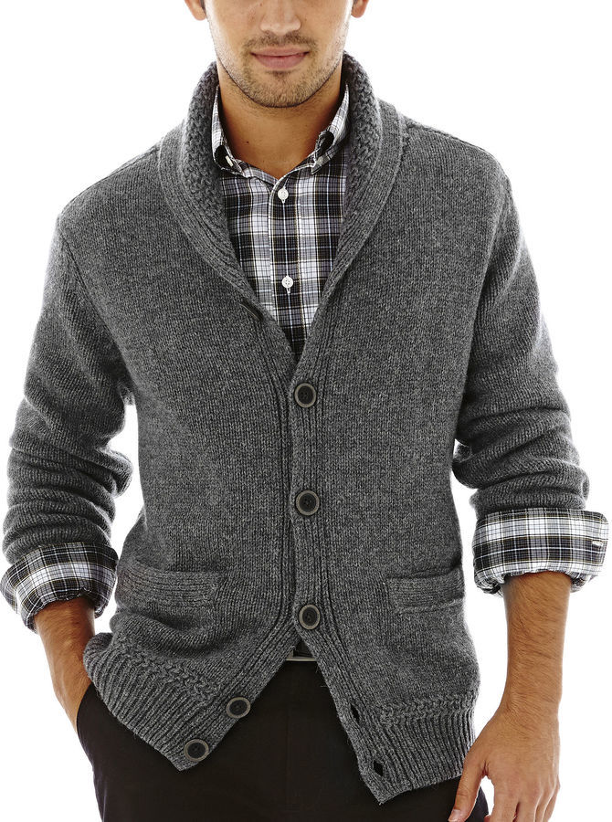 Dockers Shawl Collar Cardigan Sweater, $160 | jcpenney | Lookastic